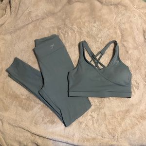 Gymshark Laser Cut Set • Turquoise